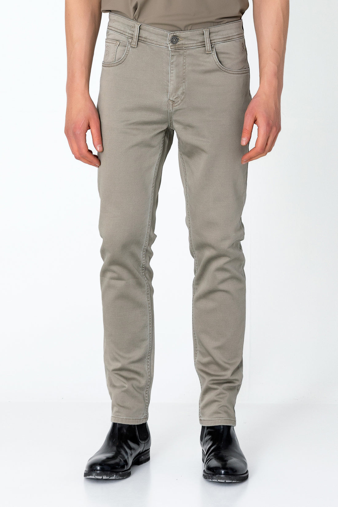 Super Soft 5-pocket Style Pants - Stone