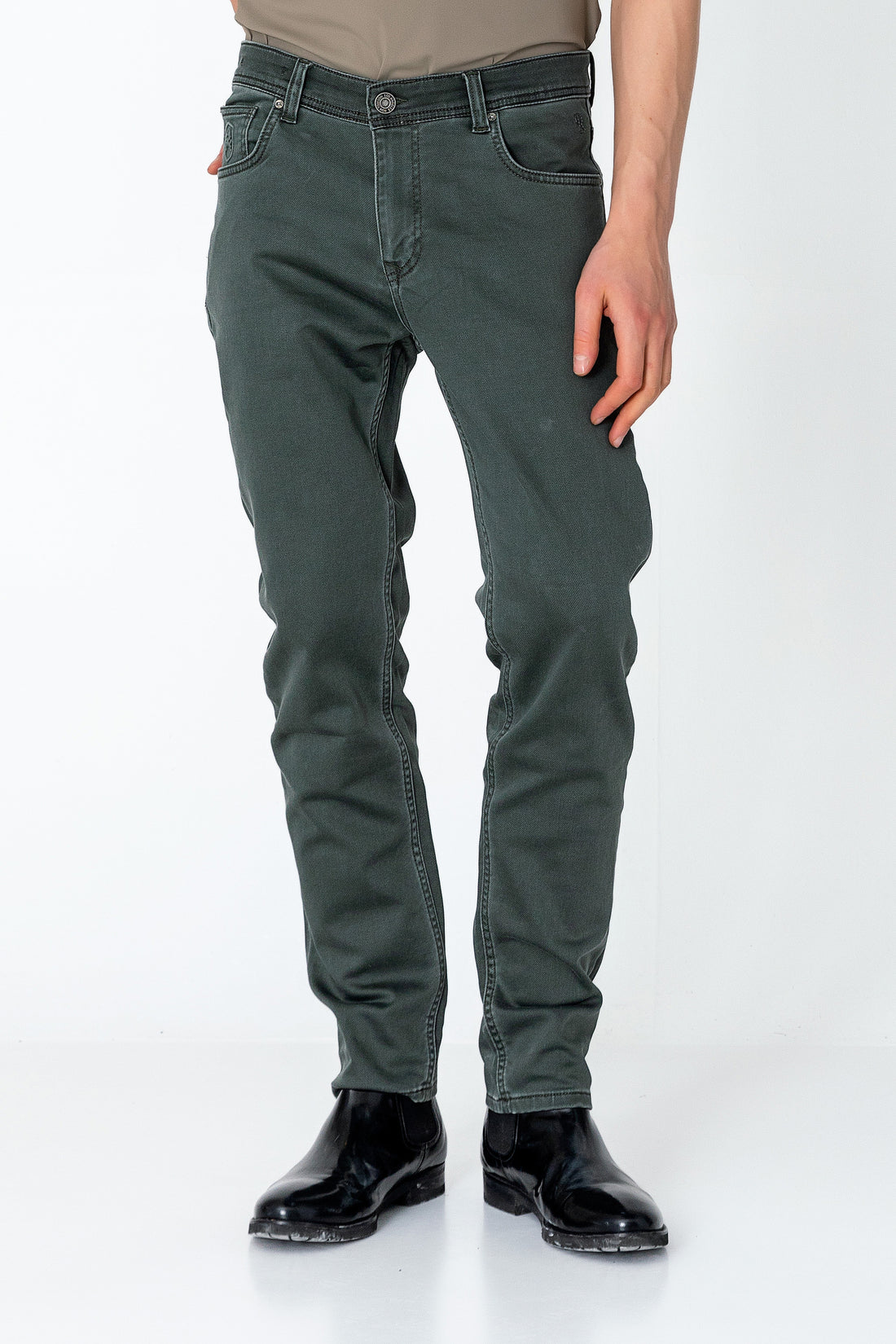 Super Soft 5-pocket Style Pants - Khaki