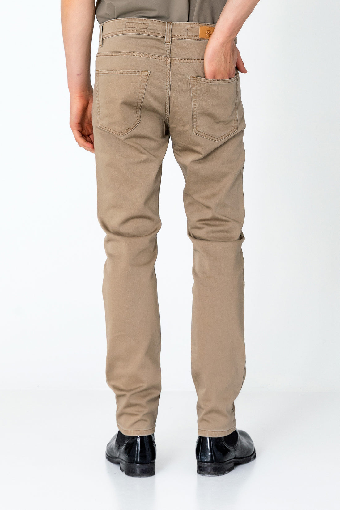 Super Soft 5-pocket Style Pants - Milk Brown