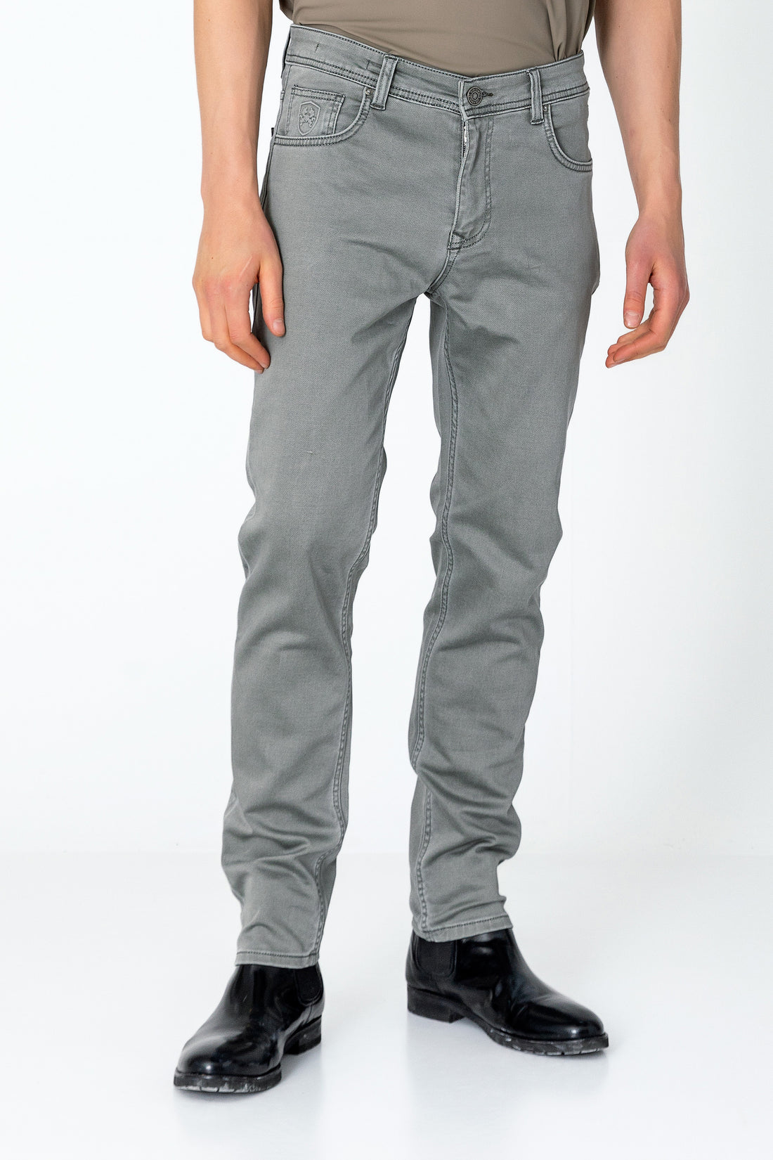 Super Soft 5-pocket Style Pants - Grey