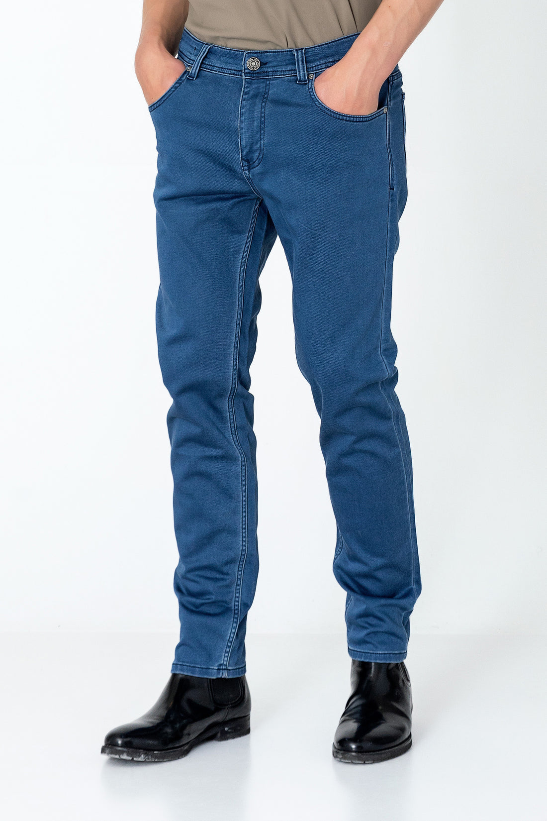Super Soft 5-pocket Style Pants - Indigo