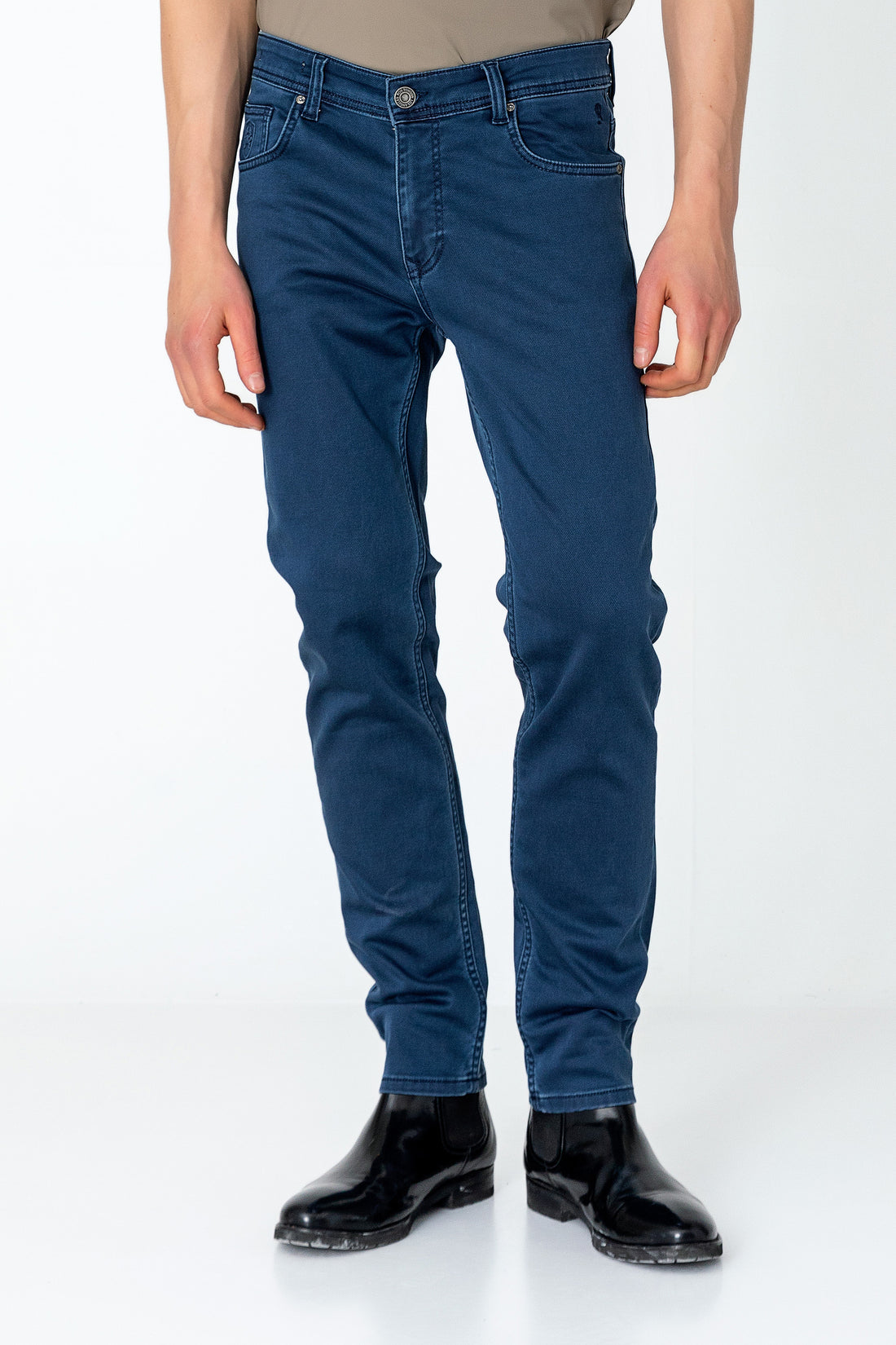 Super Soft 5-pocket Style Pants - Dark Navy
