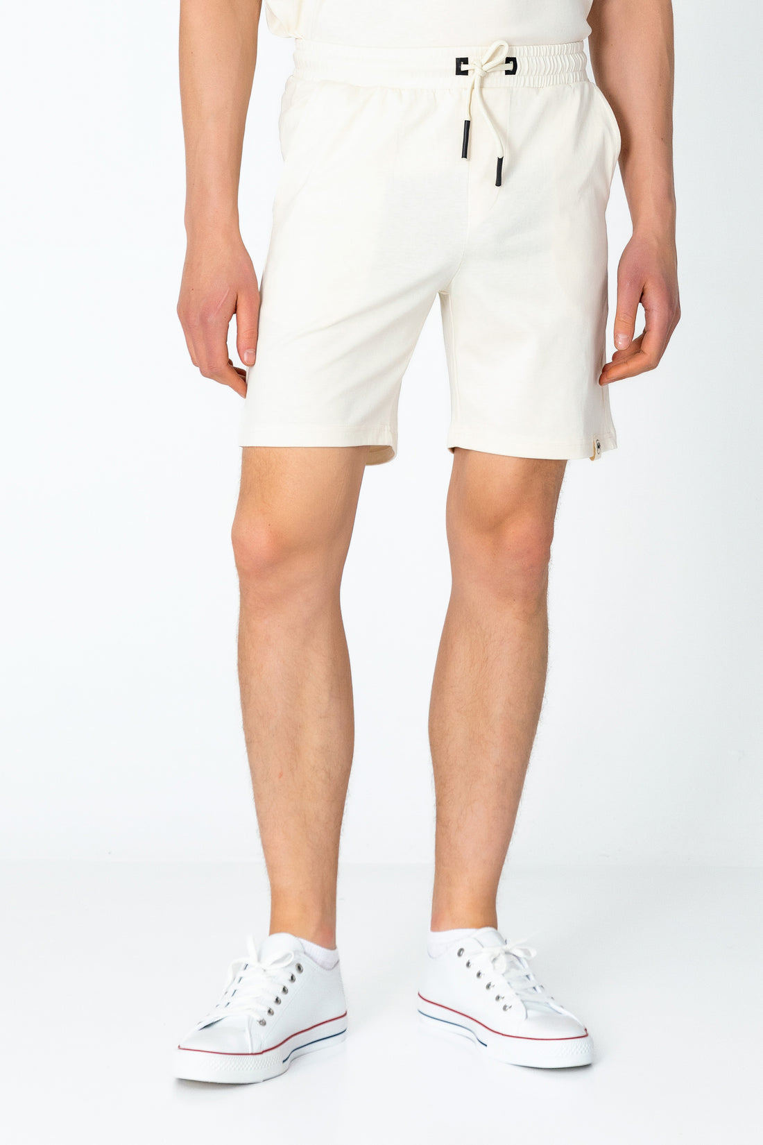 Lightweight Cotton Shorts - Beige