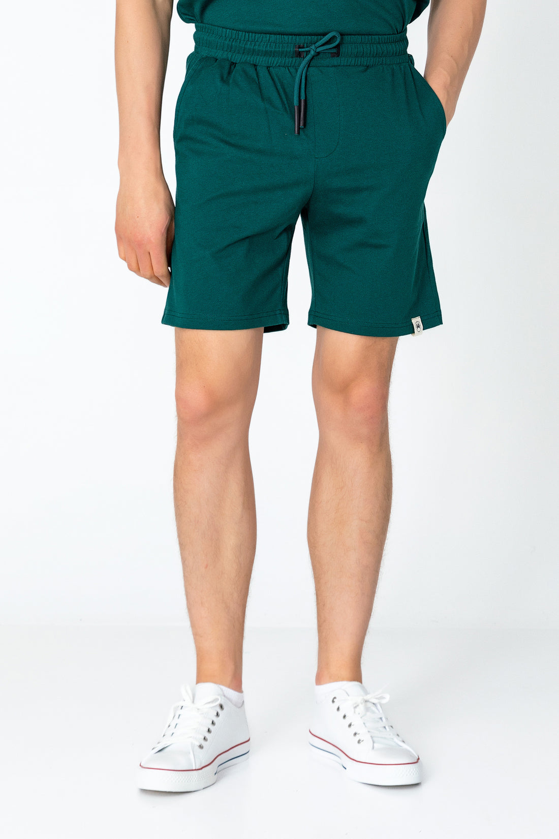 Lightweight Cotton Shorts - Green