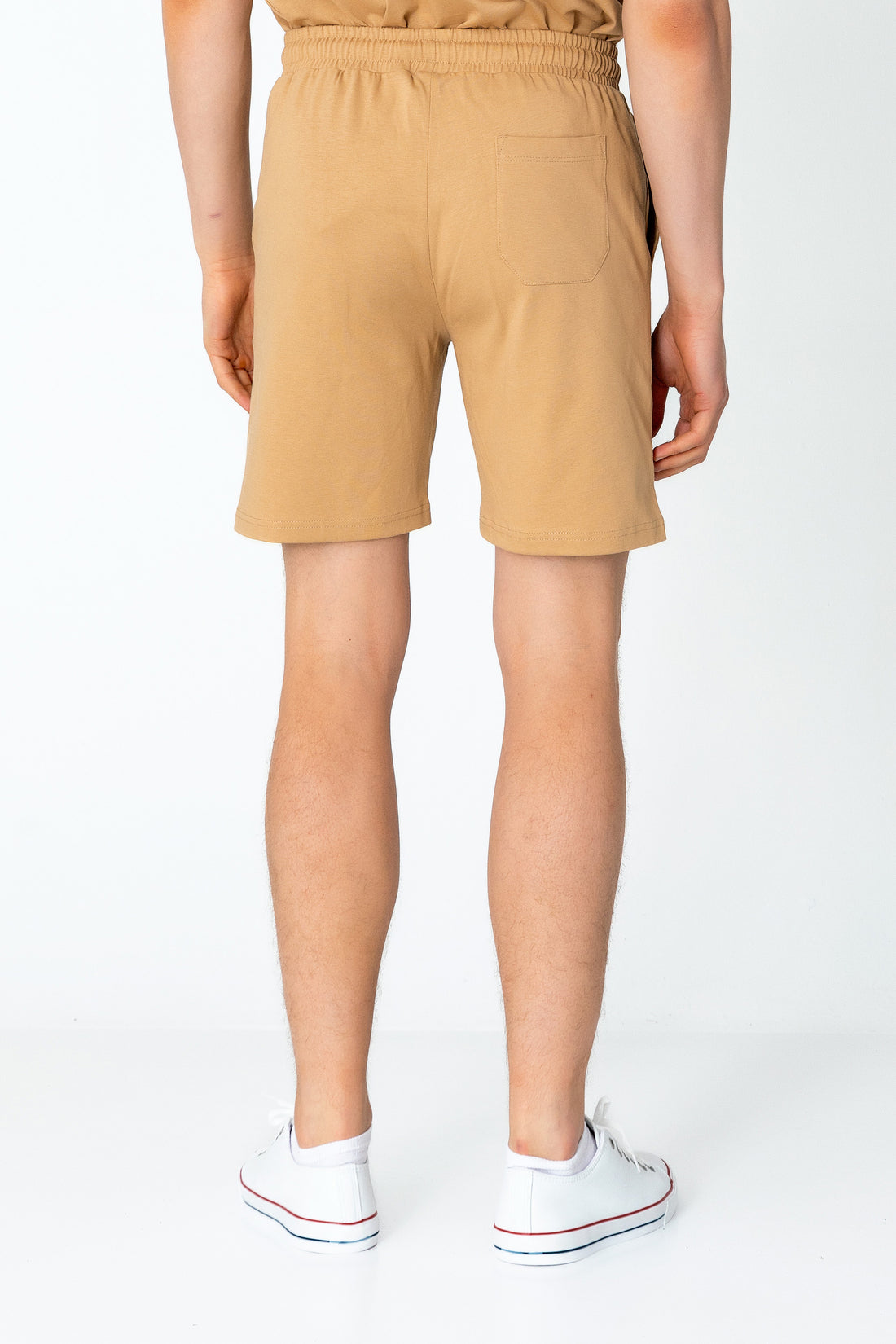 Lightweight Cotton Shorts - Camel