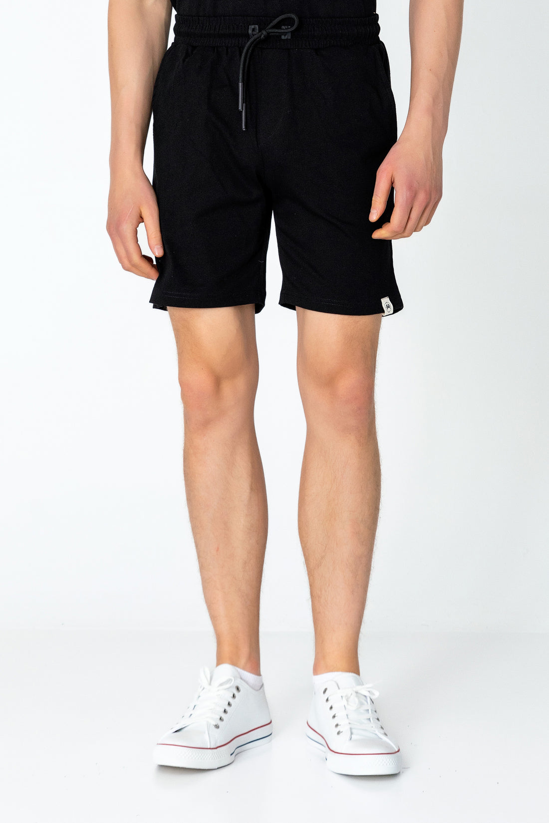 Lightweight Cotton Shorts - Black