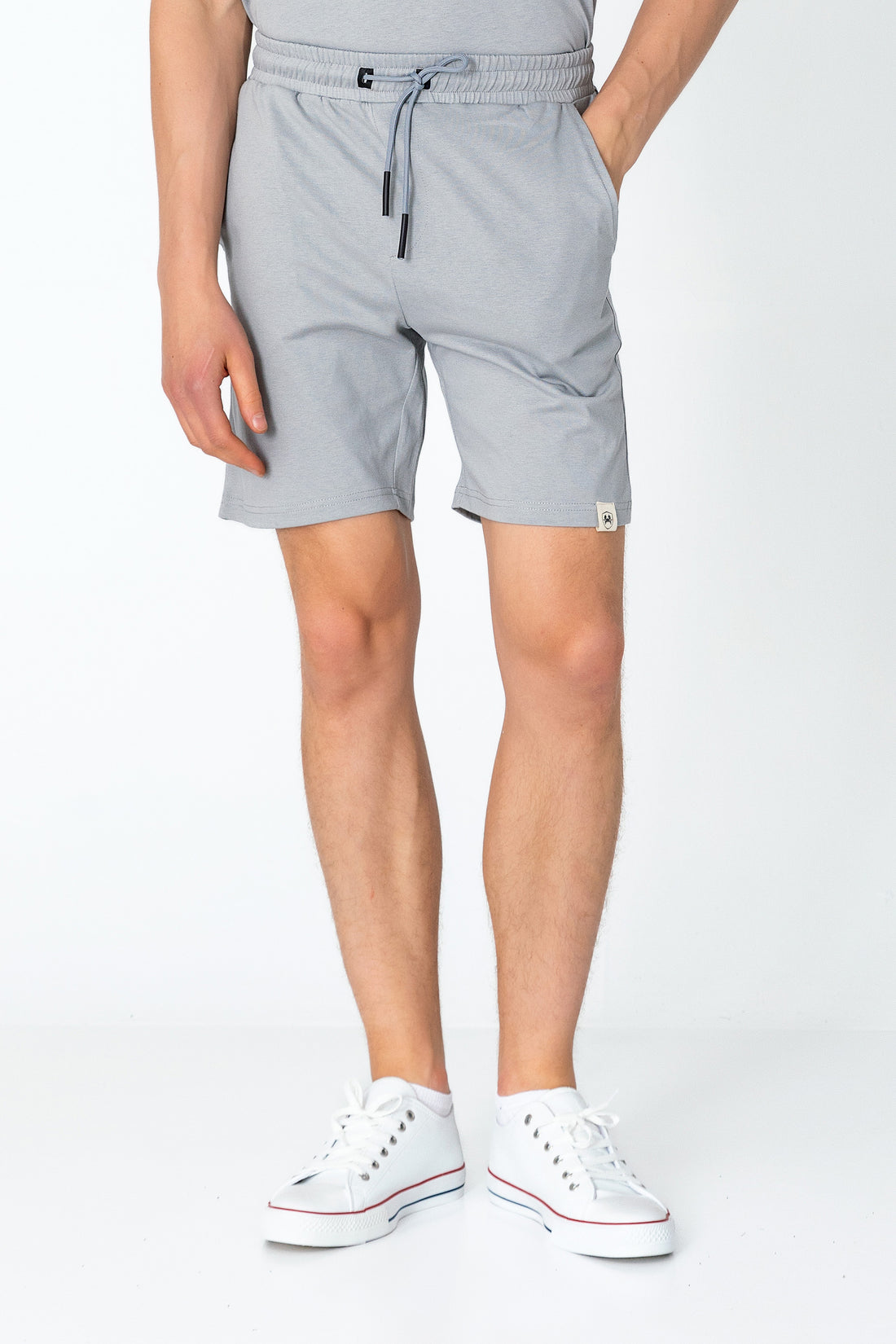 Lightweight Cotton Shorts - Grey
