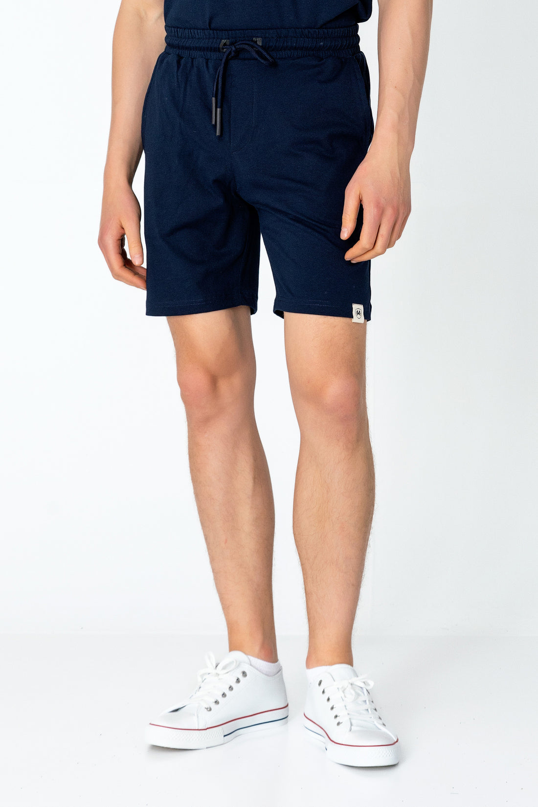 Lightweight Cotton Shorts - Navy