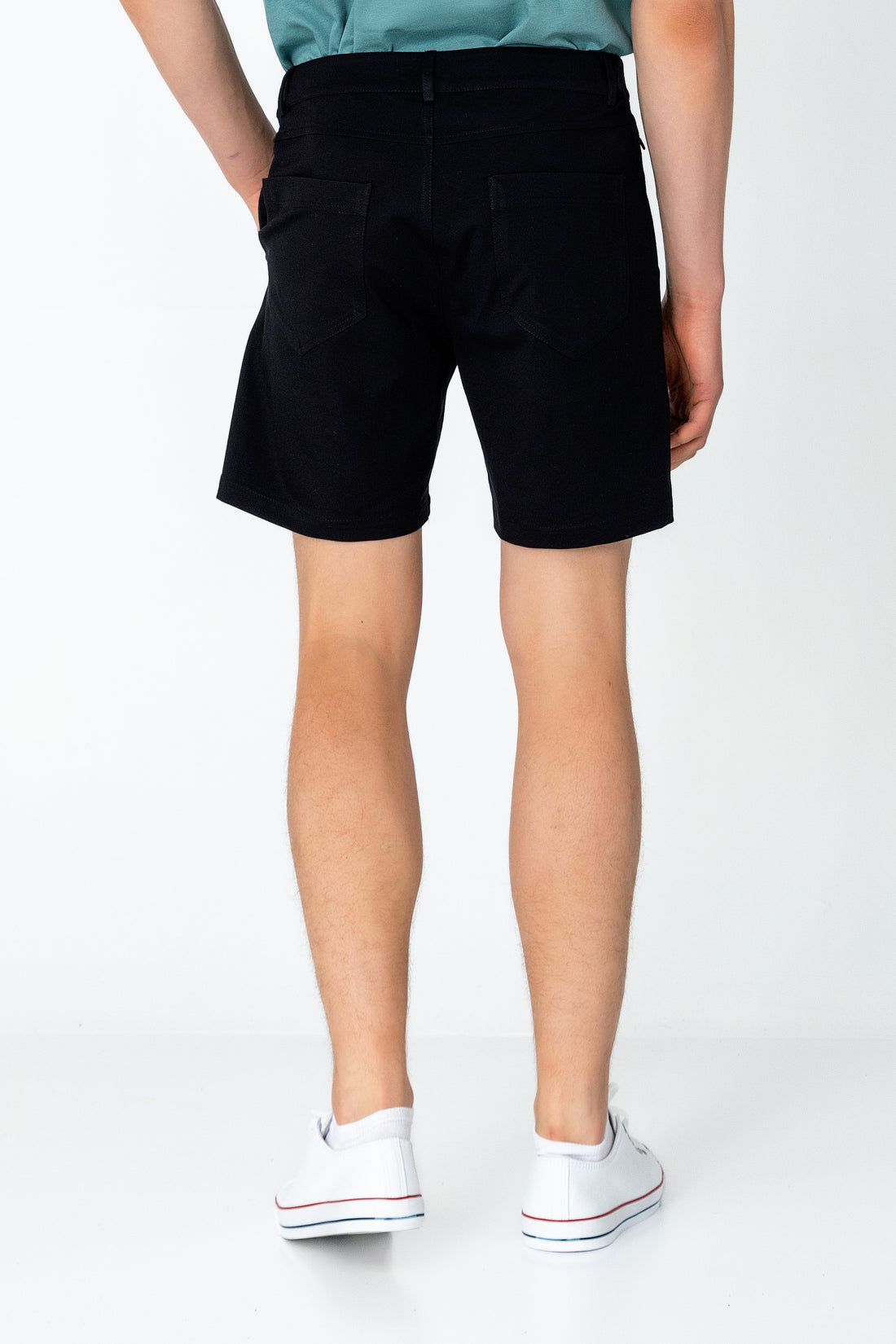 Side Pocket Lightweight Shorts - Black