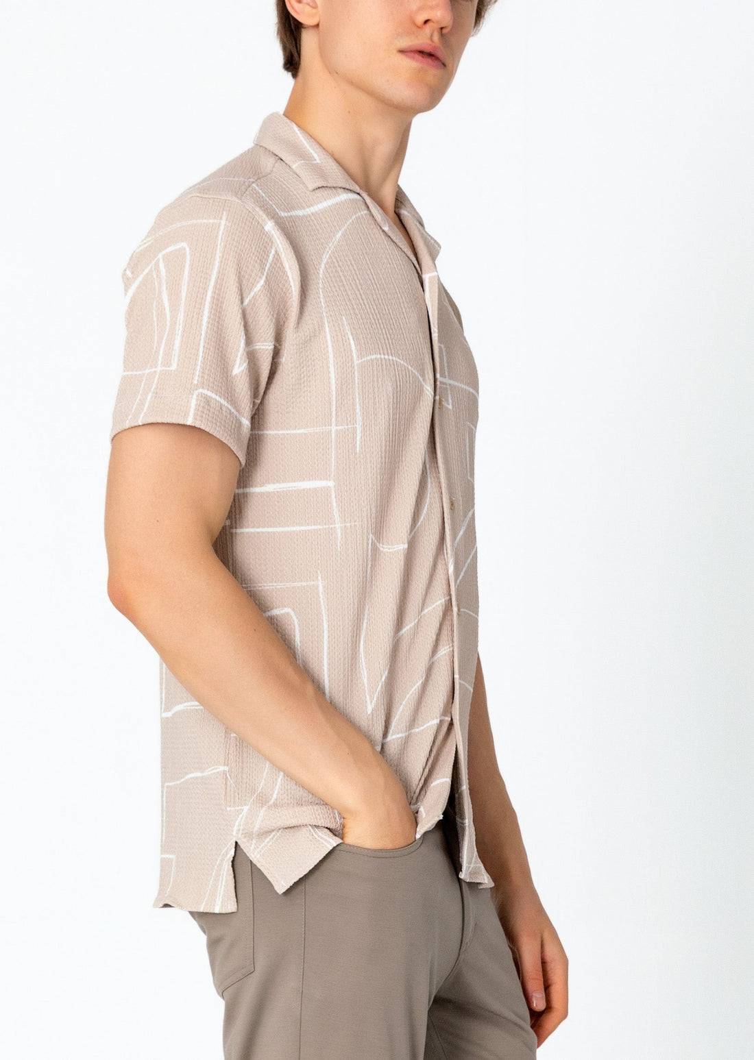 Short Sleeve Shirt - Beige