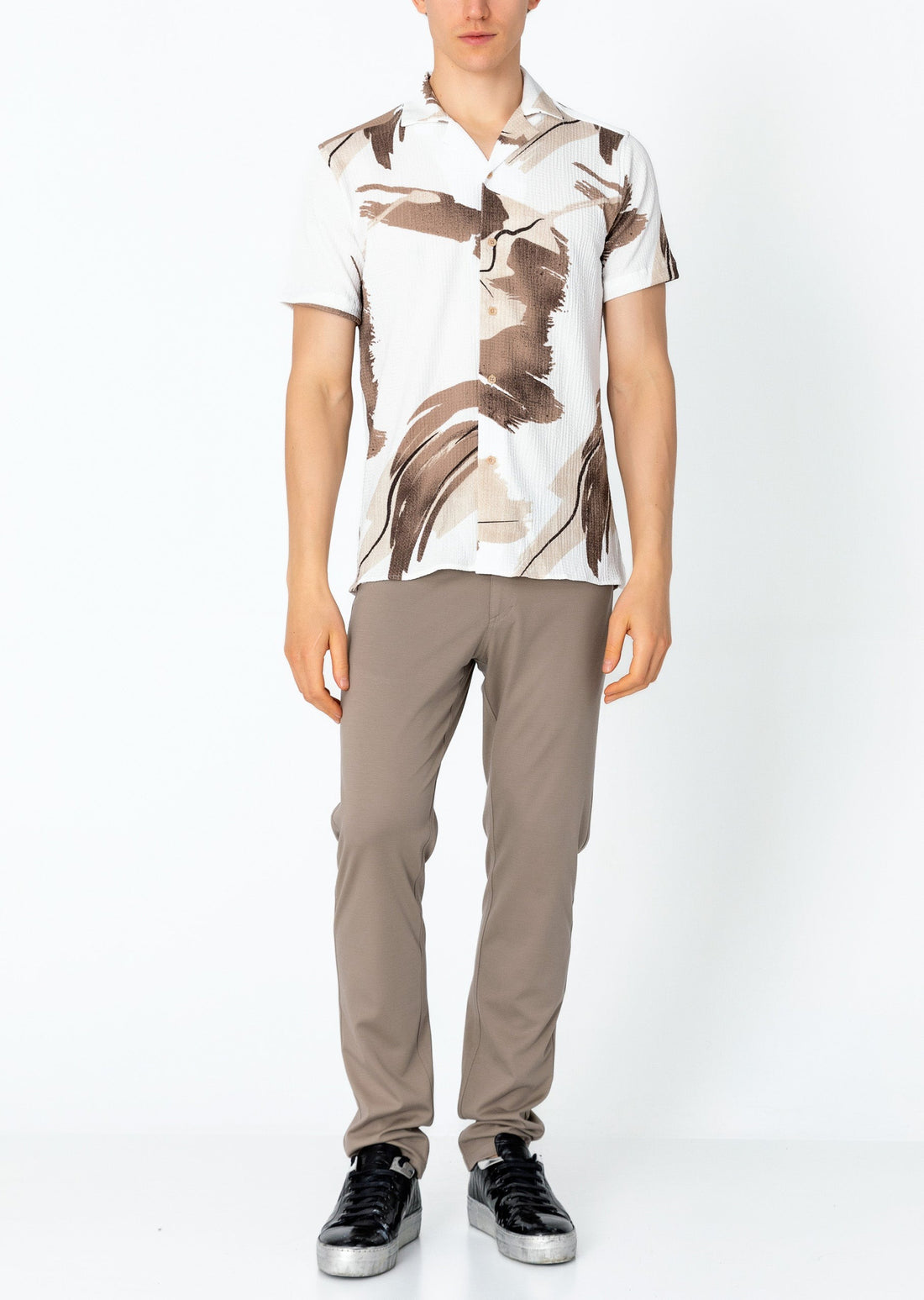 Short Sleeve Shirt - Brown