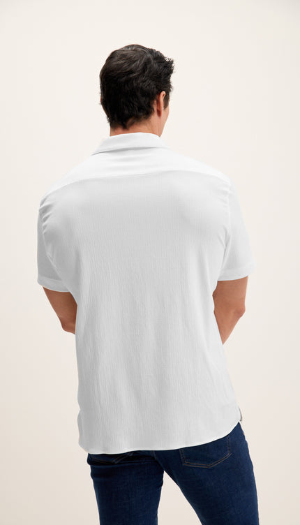 Lightweight Solid Camp Collar Shirt - Grey