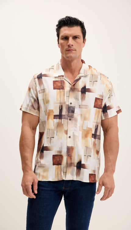 N° 4949 CAMISA TODO ESTAMPADO CAMP CUELLO - NEGRO