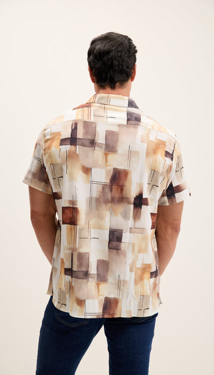 N° 4949 CAMISA TODO ESTAMPADO CAMP CUELLO - NEGRO