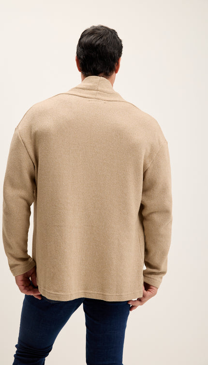 Lässige Strickjacke mit offener Vorderseite - Vizon