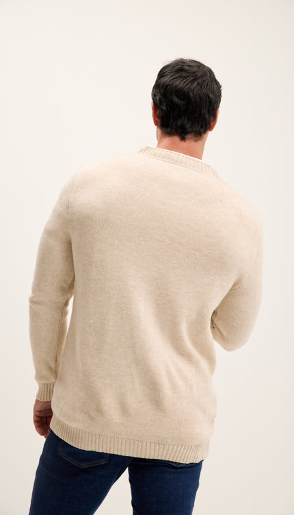 Soft Button Down Cardigan - Beige