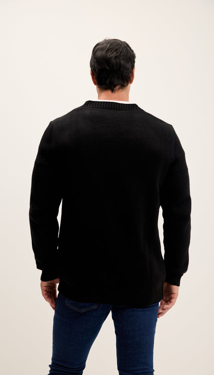 Soft Button Down Cardigan - Black