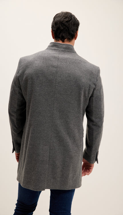 N° 7988 CABAN EN LAINE MÉLANGÉE - MARINE