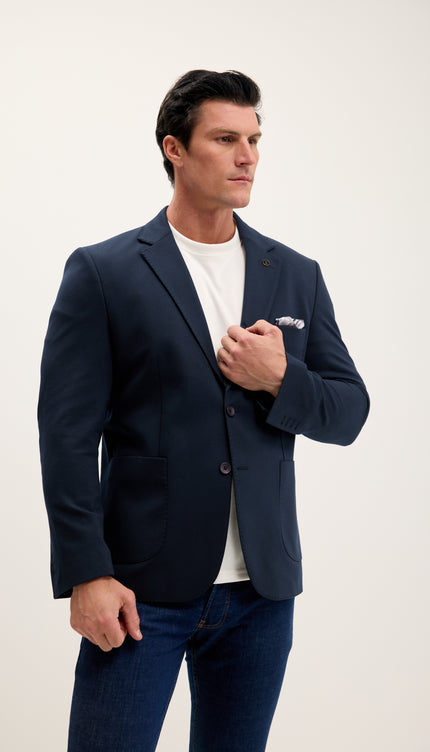 Classic Fit Jetsetter Blazer - Navy