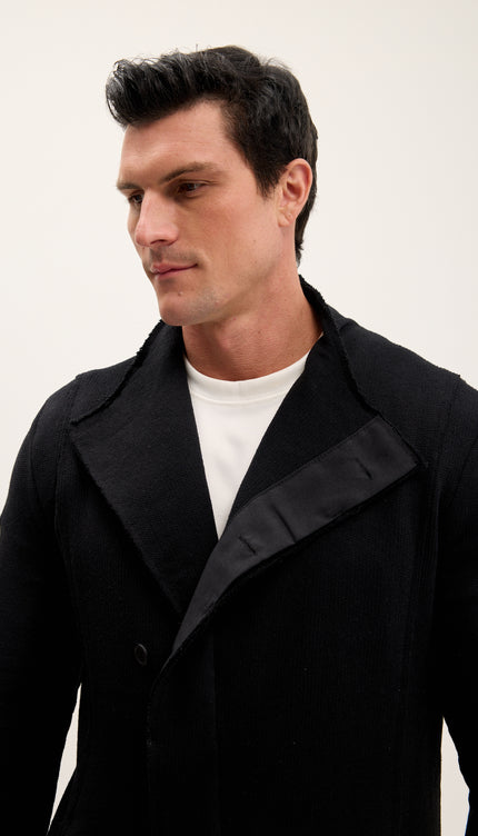Asymmetric Rebel Cardigan - Black