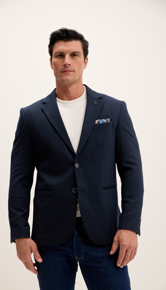 Classic Fit Blazer - Navy