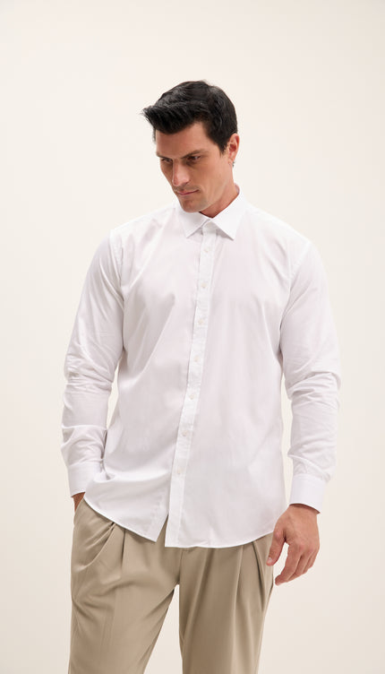 Camicia elegante tono accenti - Bianco