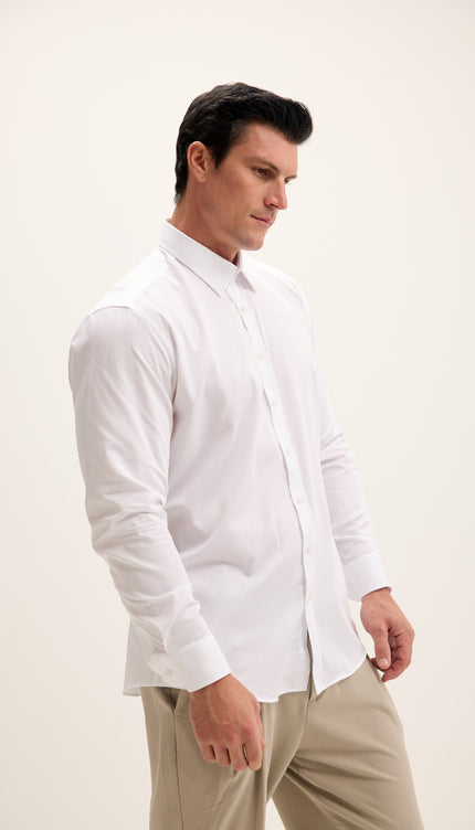 Camicia elegante tono accenti - Bianco