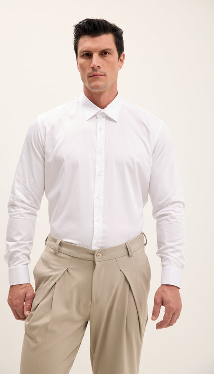 Camicia elegante tono accenti - Bianco