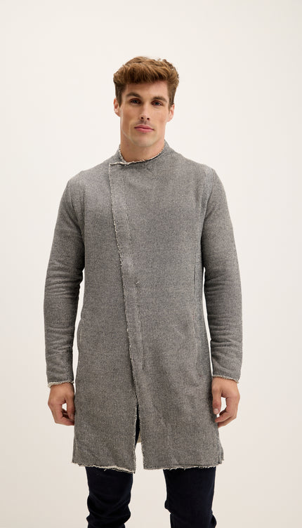 N° 71228 CARDIGAN NERO BIANCO