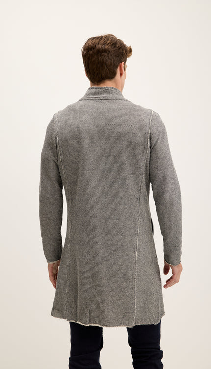 N° 71228 CARDIGAN NERO BIANCO