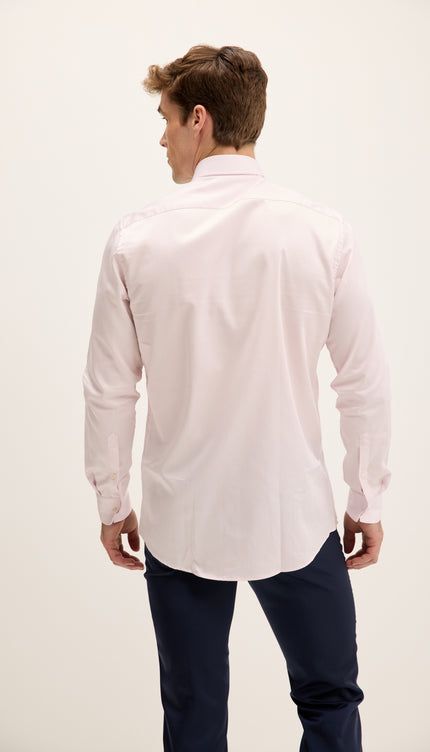 Camicia elegante con dettagli tono su tono - Rosa chiaro