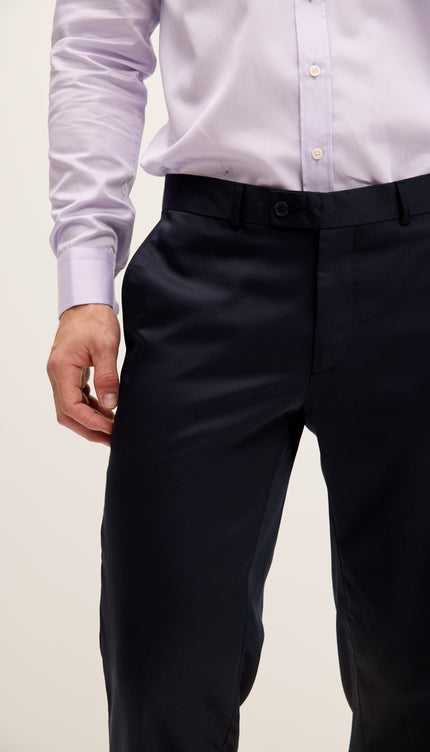 Мериносовые шерстяные классические брюки - черный