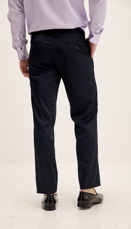 Мериносовые шерстяные классические брюки - черный