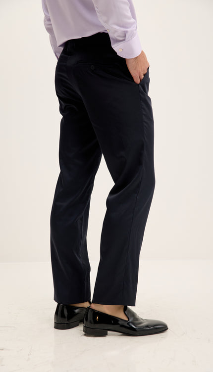 Мериносовые шерстяные классические брюки - черный