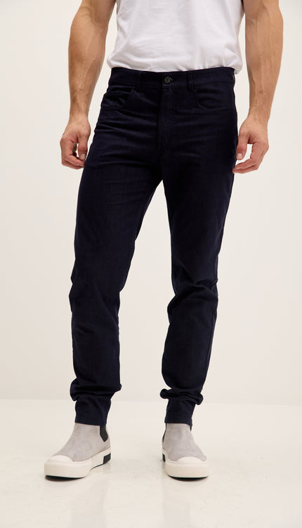 Lightweight 5-pocket Style Pants - Navy
