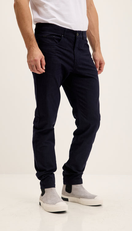 Lightweight 5-pocket Style Pants - Navy