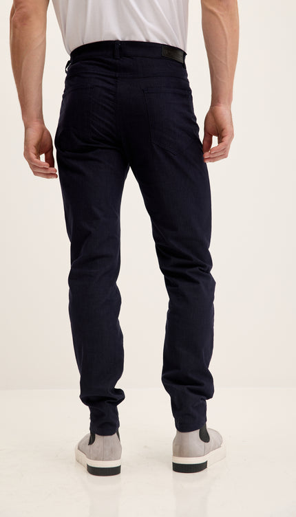 Lightweight 5-pocket Style Pants - Navy