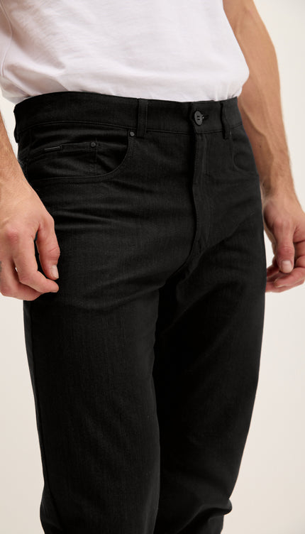 Lightweight 5-pocket Style Pants - Black
