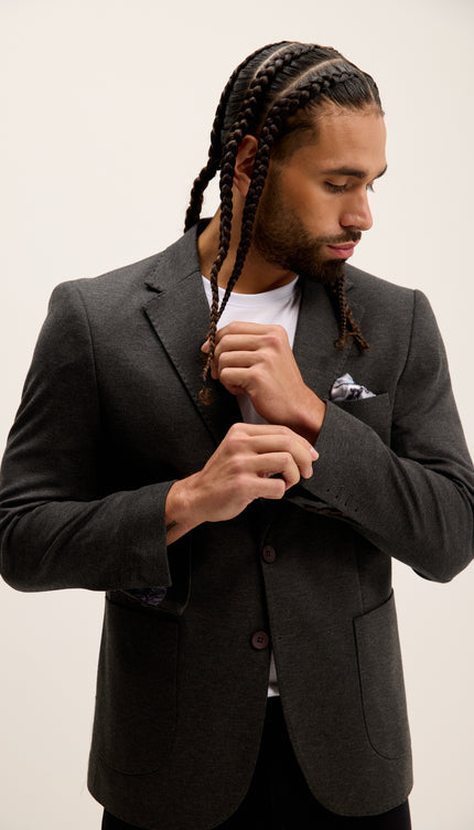 Classic Fit Jetsetter Blazer - Anthracite