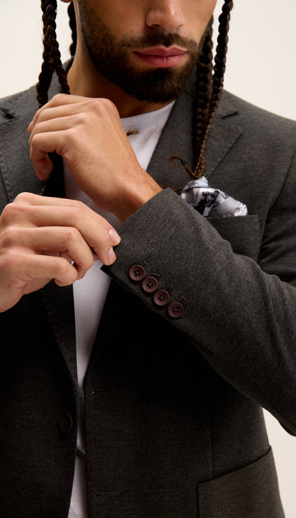 Classic Fit Jetsetter Blazer - Anthracite