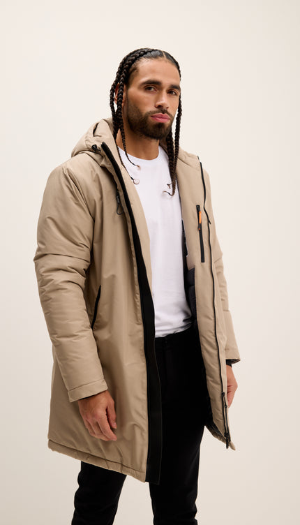 Traveler's Thermal Winter Coat - Stone