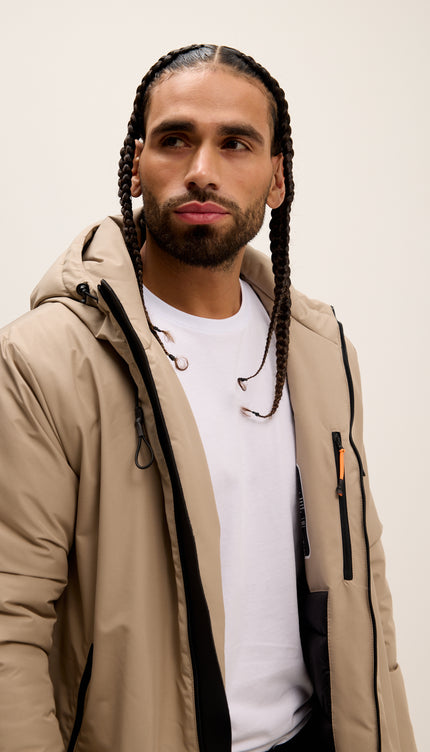 Traveler's Thermal Winter Coat - Stone