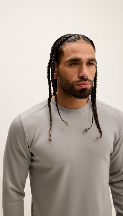 True Classic Long Sleeve Sweater - Gray