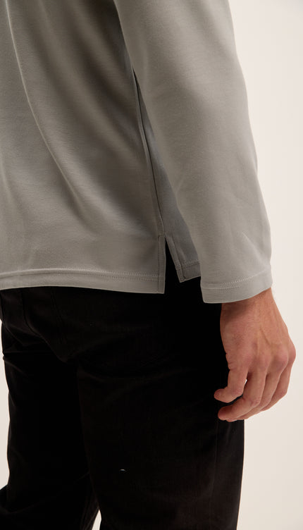 True Classic Long Sleeve Sweater - Gray