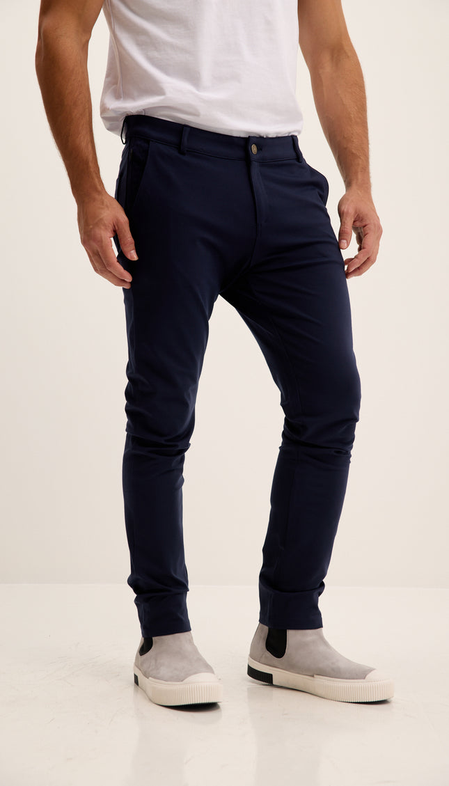 Tapered Casual Wear Pants - Navy
