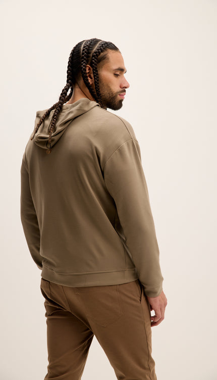 Weekend Hooded Sweater - Dark Beige
