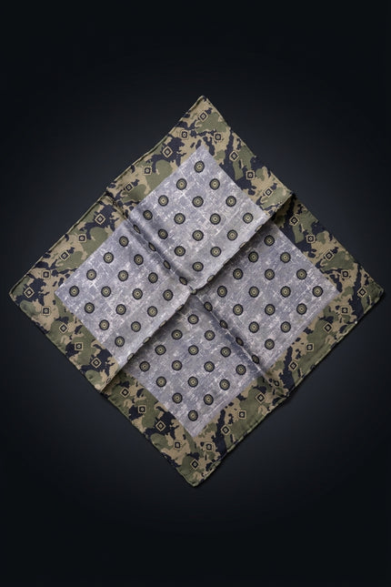 Silk Pocket Square - Green Other - flat