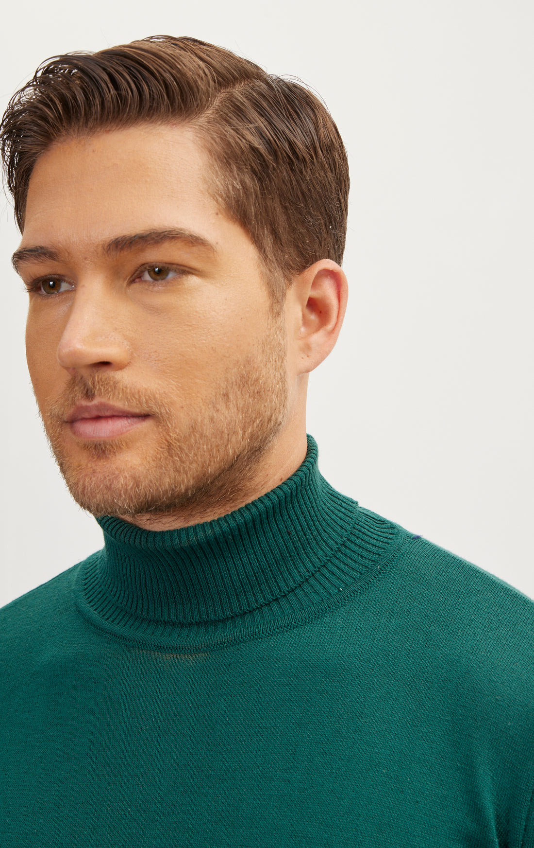 Classic Roll Neck Sweater - Green