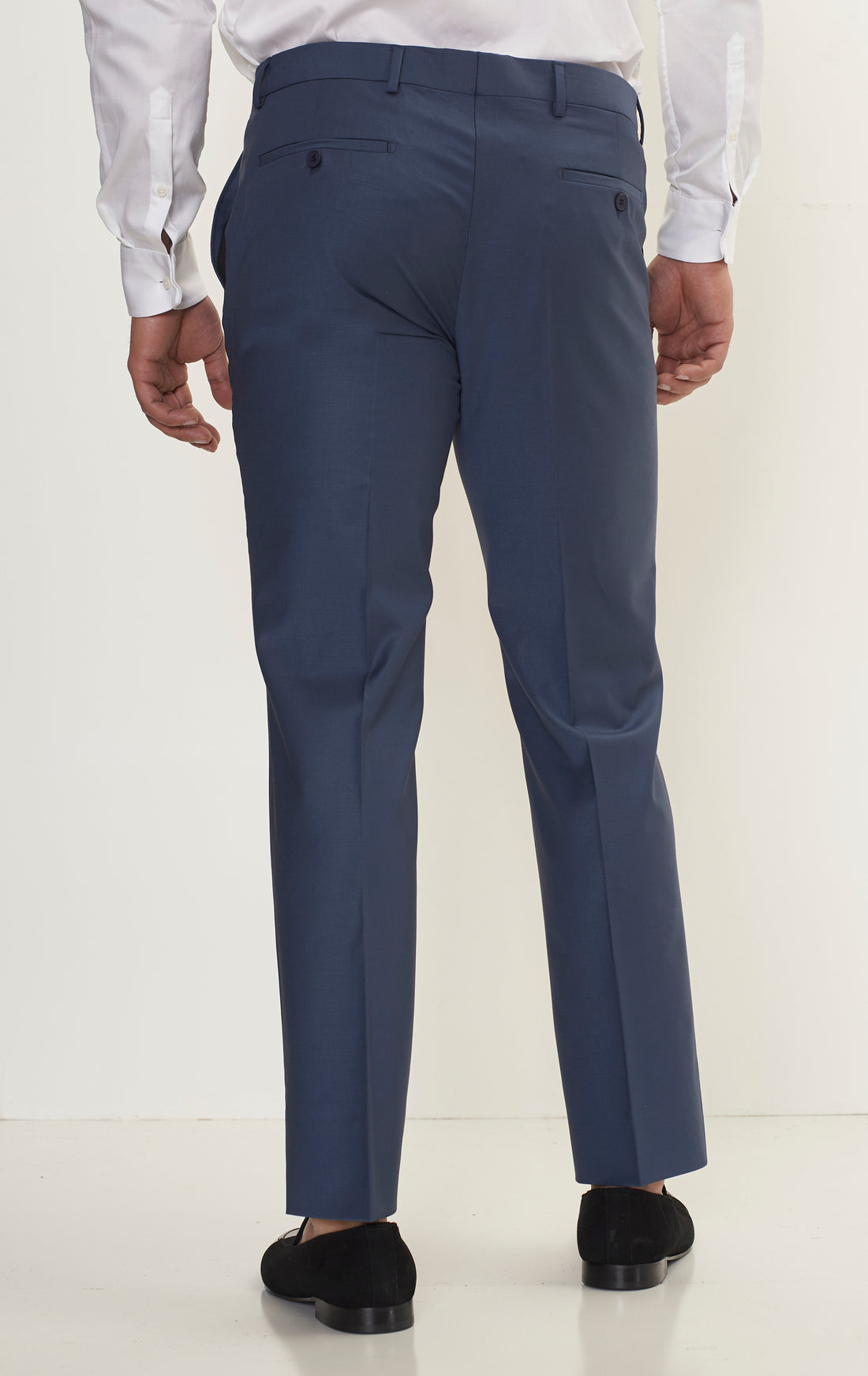 Super 120S Merino Wool Single Breasted Suit - Dark Petrol Blue
