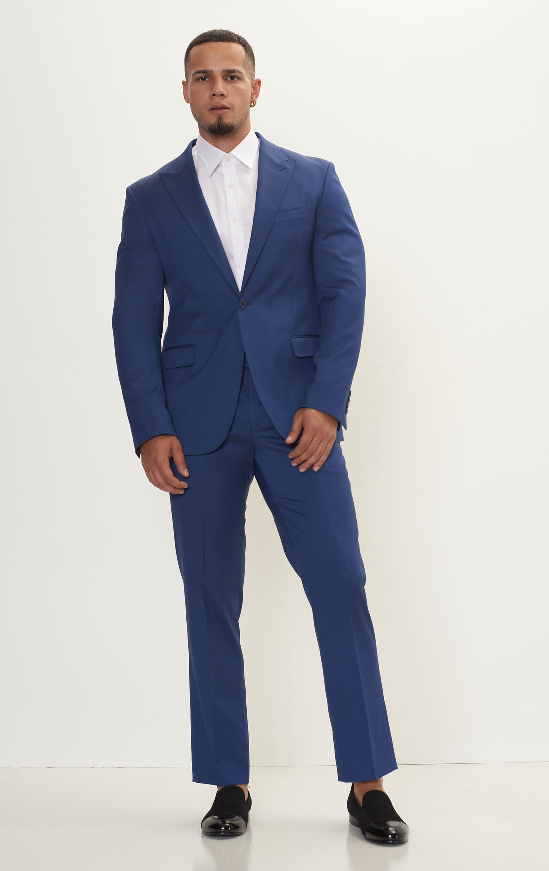 Vitale Super 110S Merino Wool Single Breasted Suit -  Admiral Blue